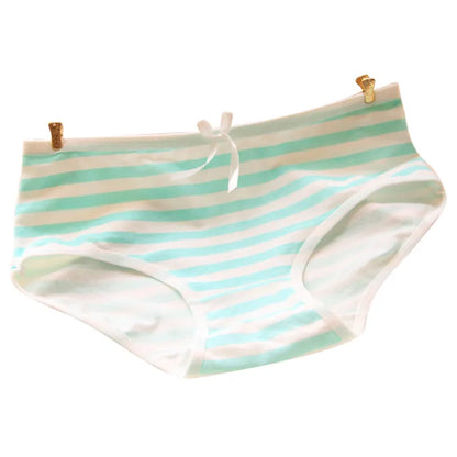 Cute Cotton Striped Panties For Women