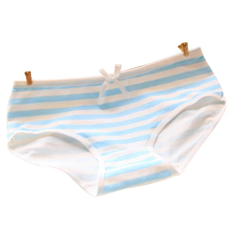 Cute Cotton Striped Panties For Women