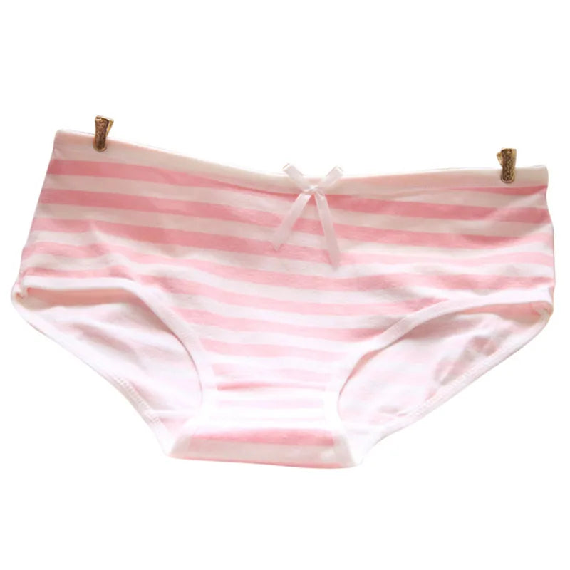 Cute Cotton Striped Panties For Women