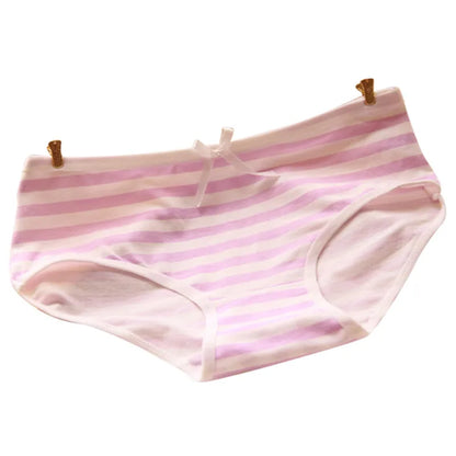 Cute Cotton Striped Panties For Women