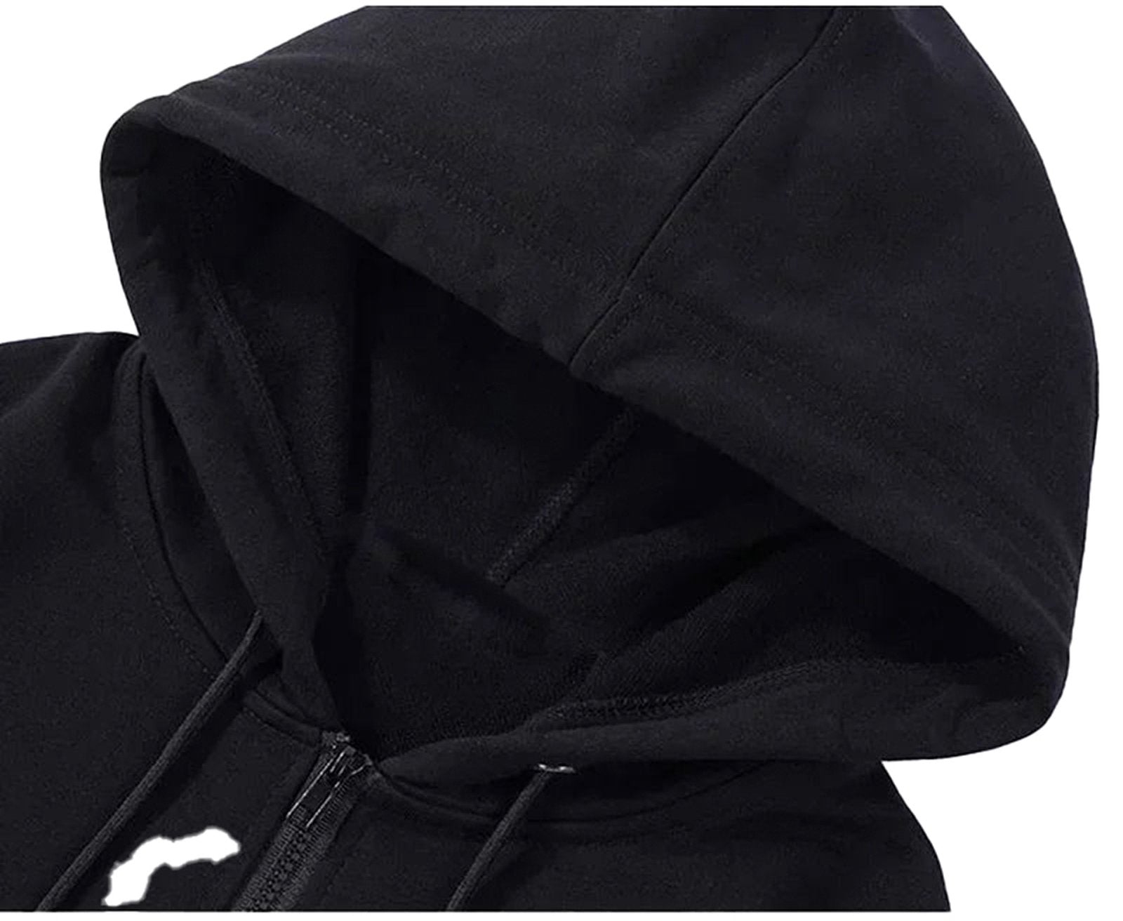 Black cute dog lover hoodie for women with a comfortable hood and zip-up design