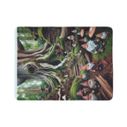 LuckeLadybug cute gnome sherpa blanket with detailed gnome forest design and cozy soft texture