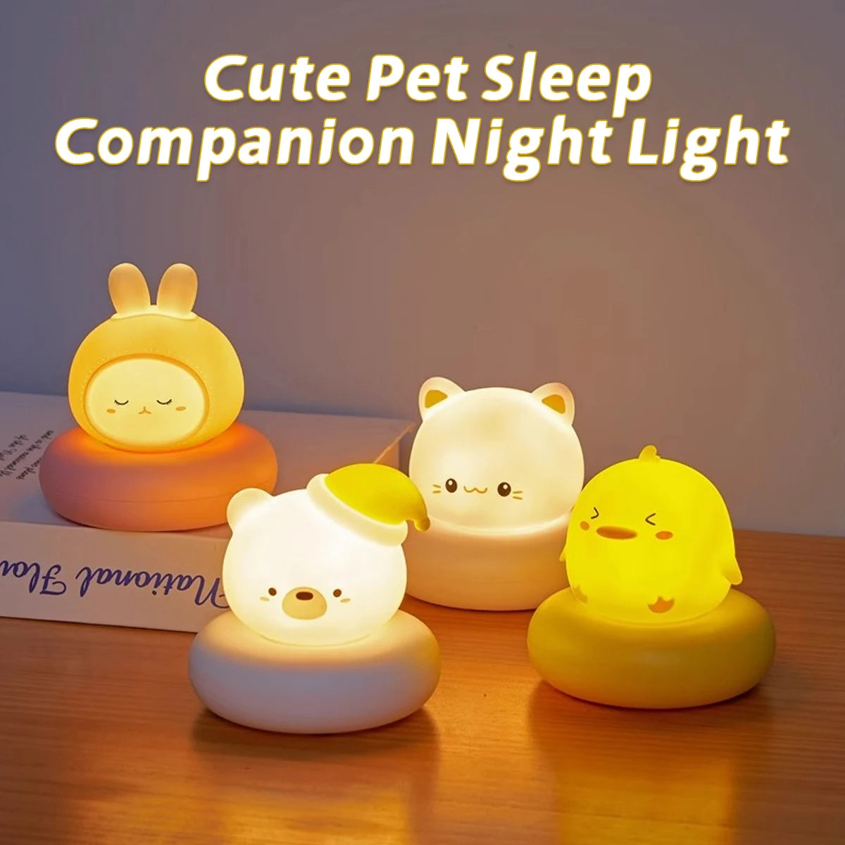 LED Light Night Light - Cute Pet Sleep Companion