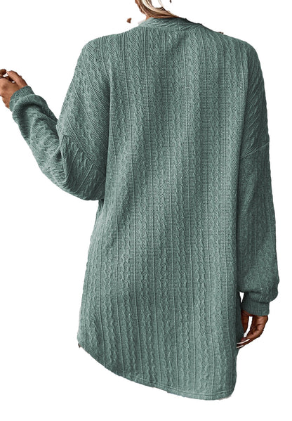 Chestnut Knit Cardigan With Pockets