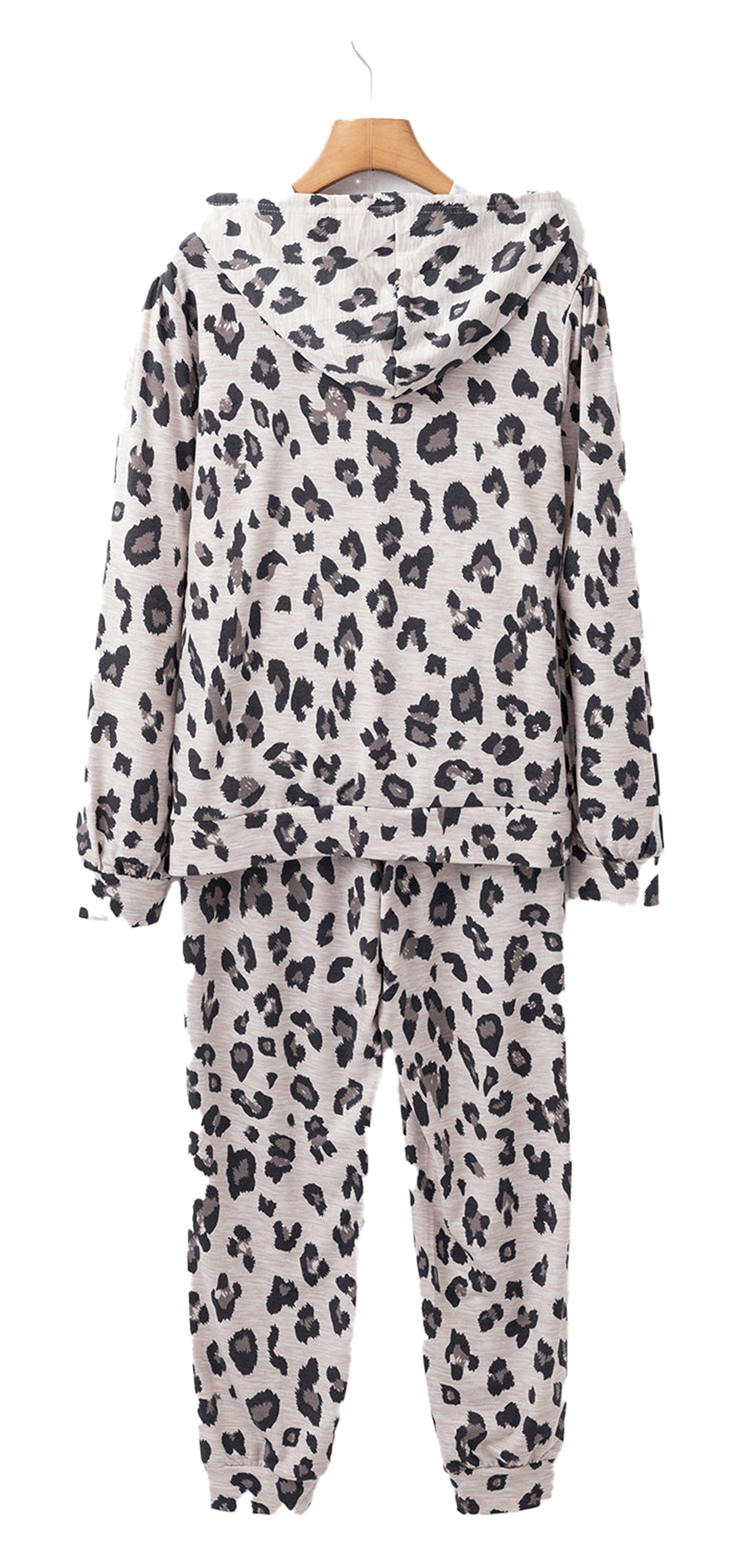 Leopard Print Lounge Set For Cozy Comfort