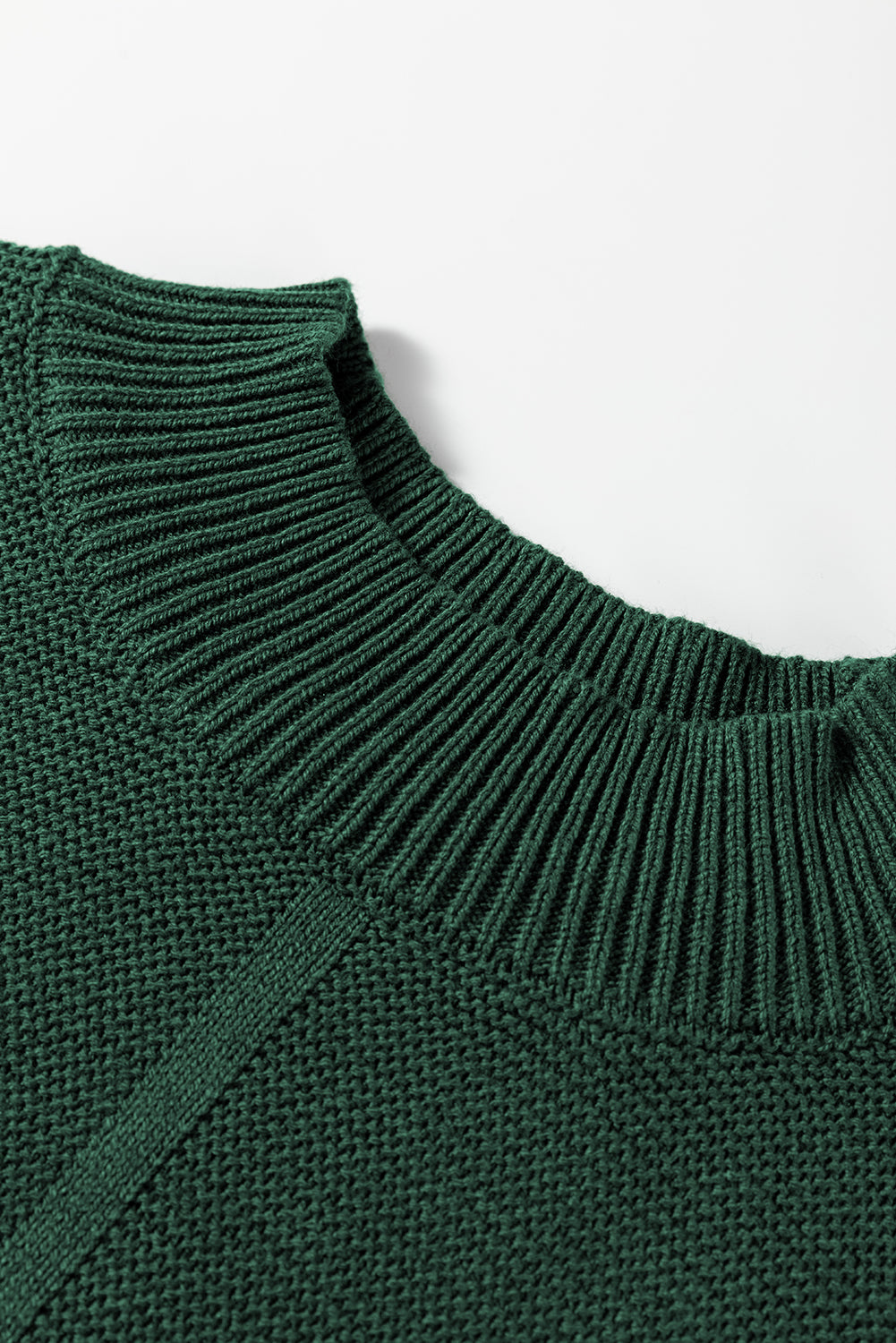 Mist Green Loose Sweater For Trendy Looks