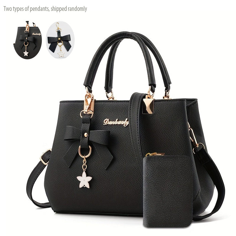 Chic Bow Decor Handbag For Women