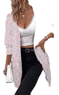 Pink Confetti Knit Cardigan For Stylish Looks