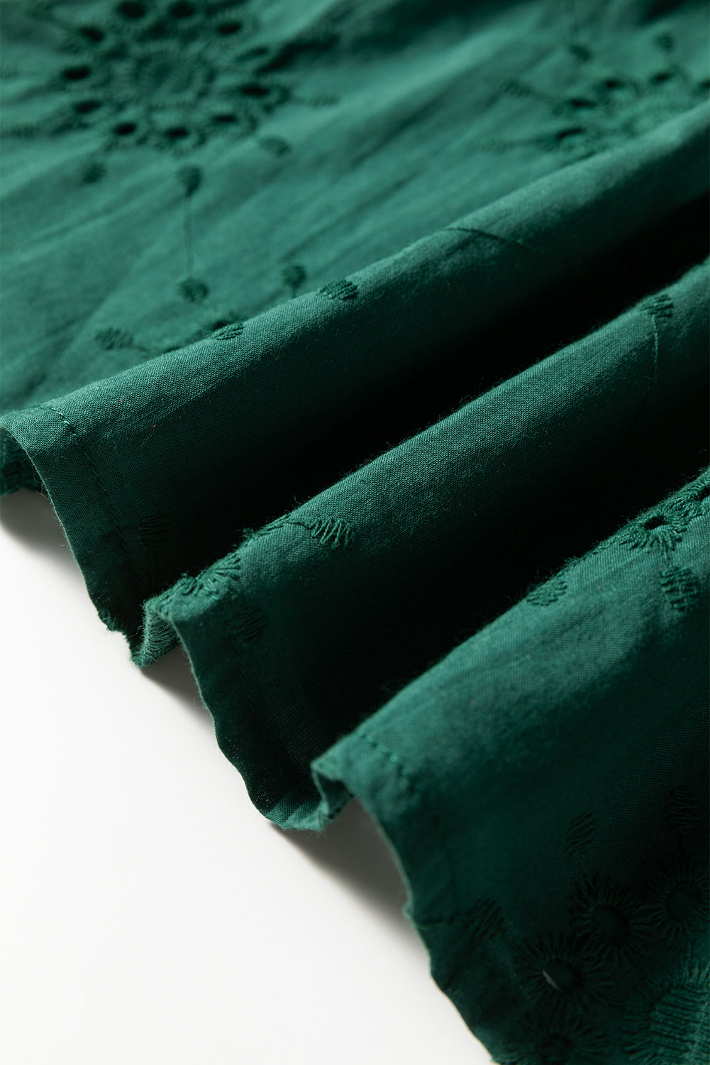 Embroidered Eyelet Mini Dress, Puff Sleeve