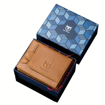 Mens Genuine Leather Wallet Gift Set