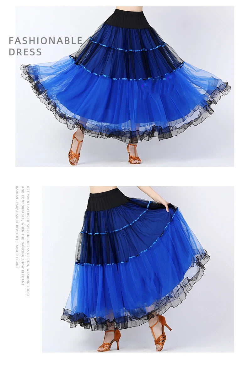 Blue Dance Costume Skirt for Dance With Costumes