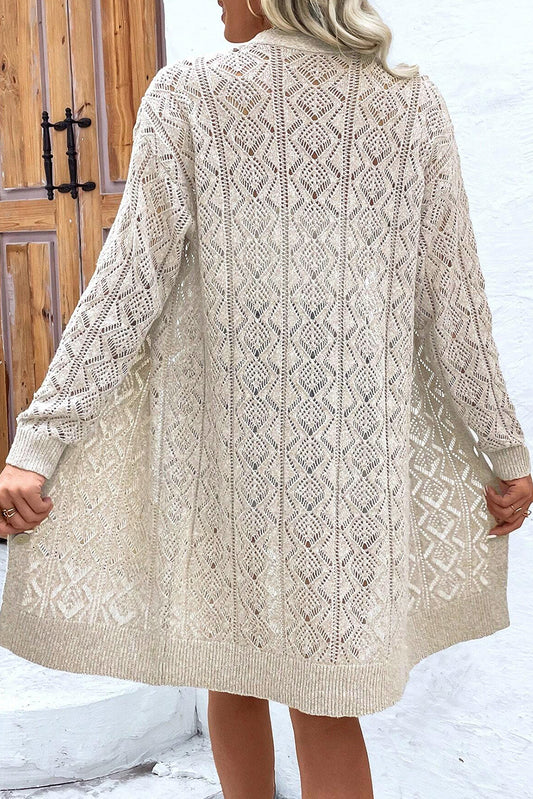 Dear-Lover Parchment Long Cardigan For Women