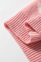 Light Pink Heart Cardigan Sweater