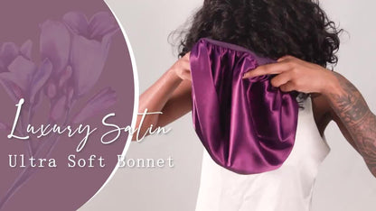 Unscented Silk Satin Sleep Cap Pink