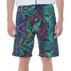 LuckeLadybug Boardshorts featuring a vibrant deep space nine worf design with cosmic patterns