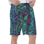 LuckeLadybug Boardshorts featuring a vibrant deep space nine worf design with colorful graphics