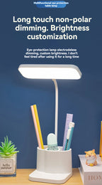 Desk and Lamp with Pen Holder Design
