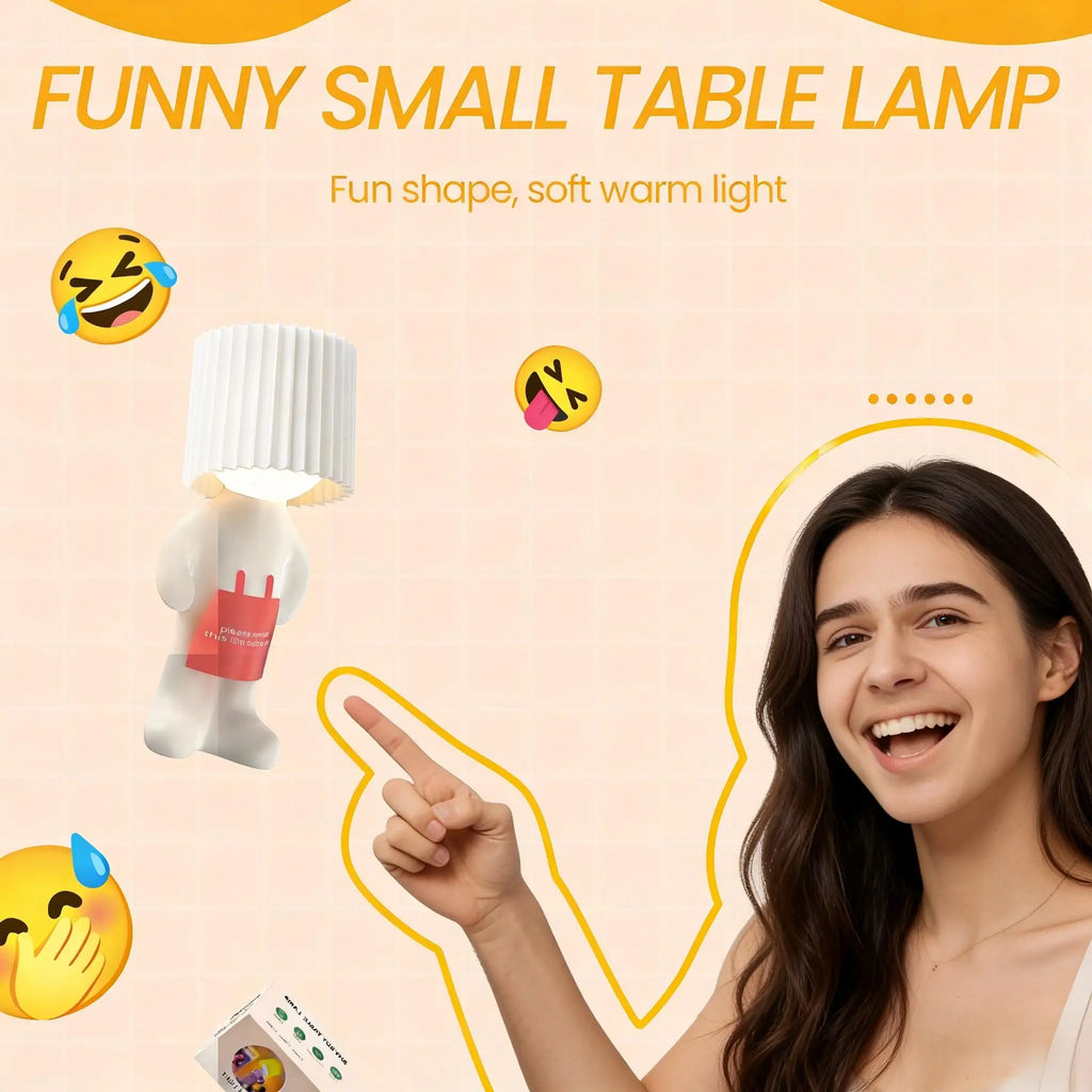 Desk and Lamp - Compact Warm Light Design