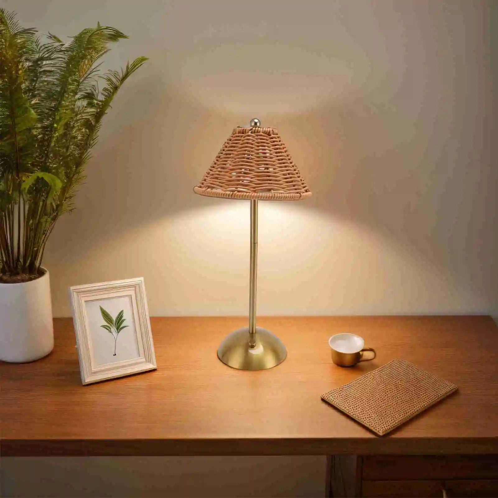Modern Desk and Lamp for Stylish Spaces