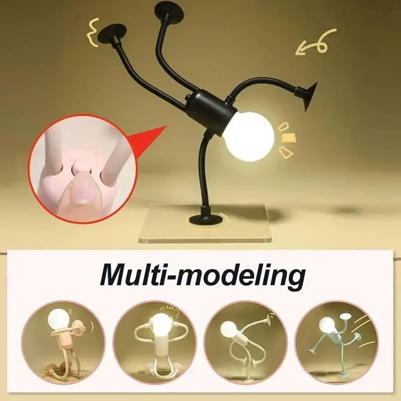 Fun Bulb Man Desk and Lamp for Creativity