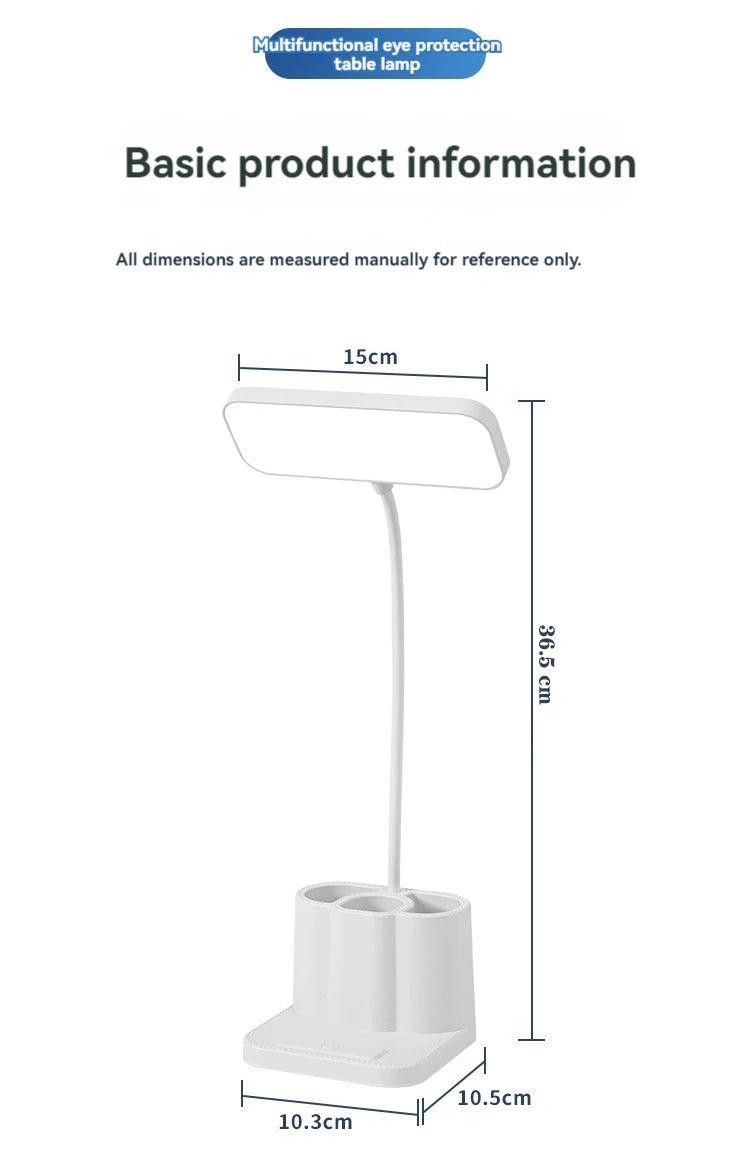 Desk and Lamp with Pen Holder Design