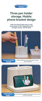 Desk and Lamp with Pen Holder Design