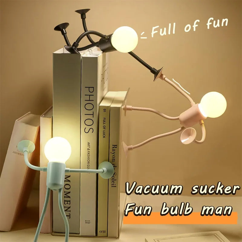 Fun Bulb Man Desk and Lamp for Creativity