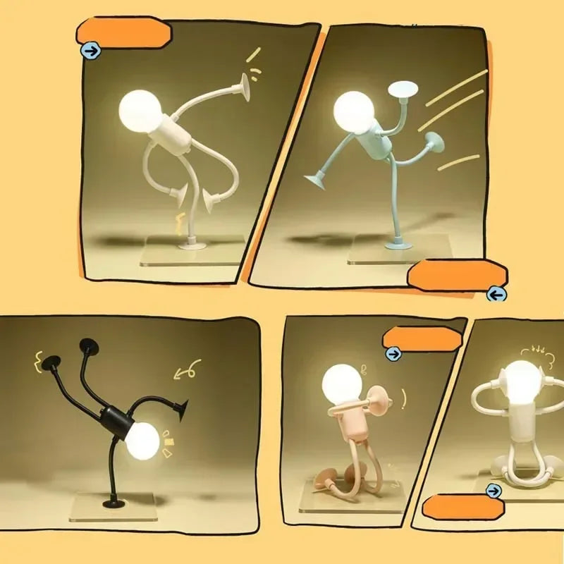 Fun Bulb Man Desk and Lamp for Creativity
