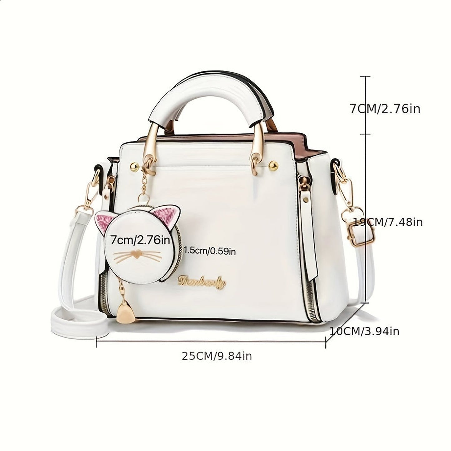 Cat Design Crossbody Bag For Women