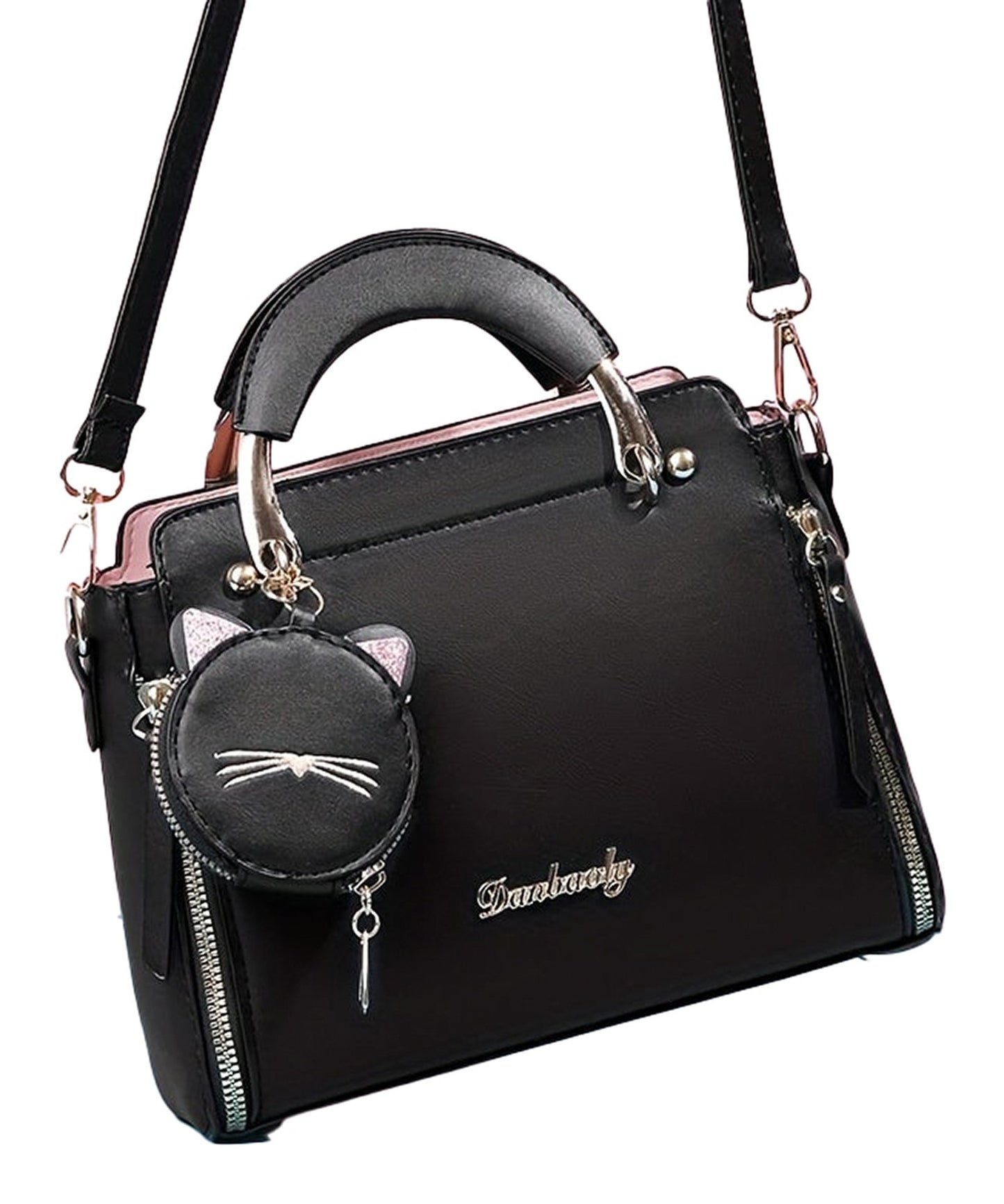 Cat Pendant Crossbody Bag For Stylish Flair