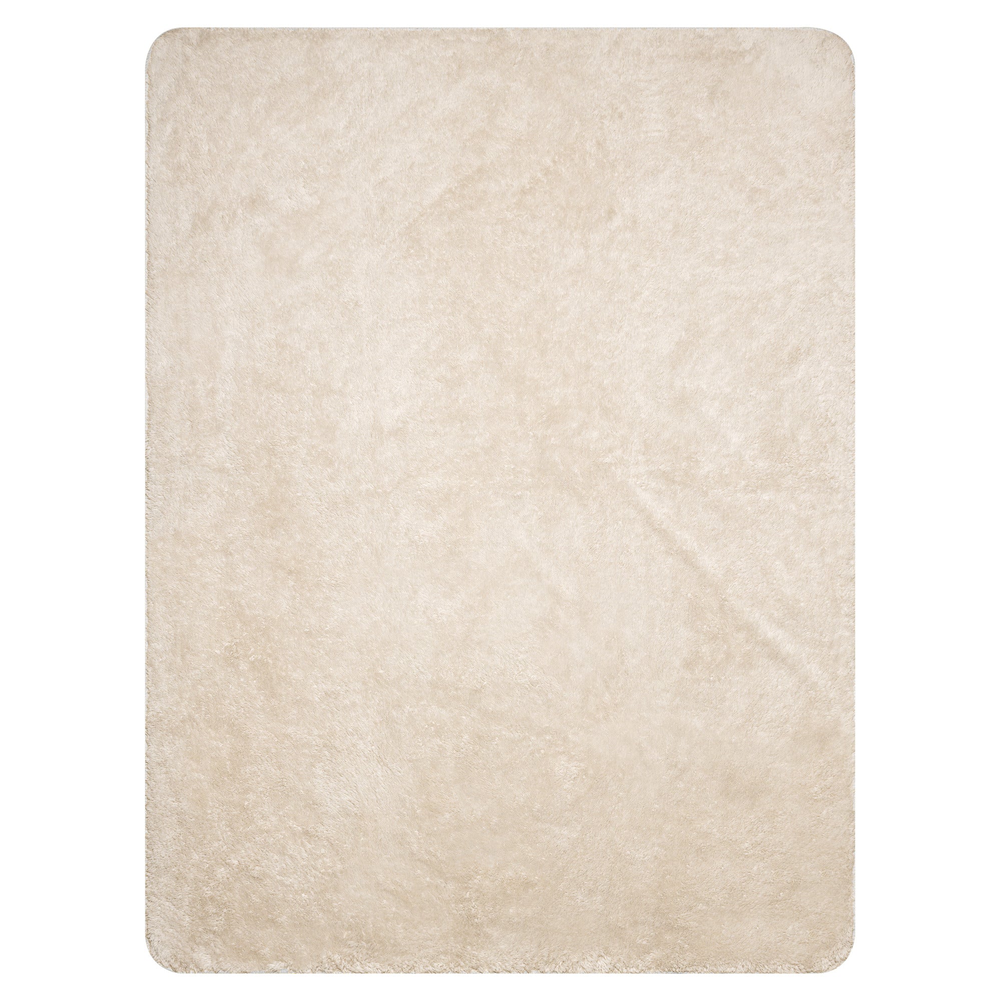 LuckeLadybug Sherpa Blanket in beige with soft texture for cozy diamond pattern bedding