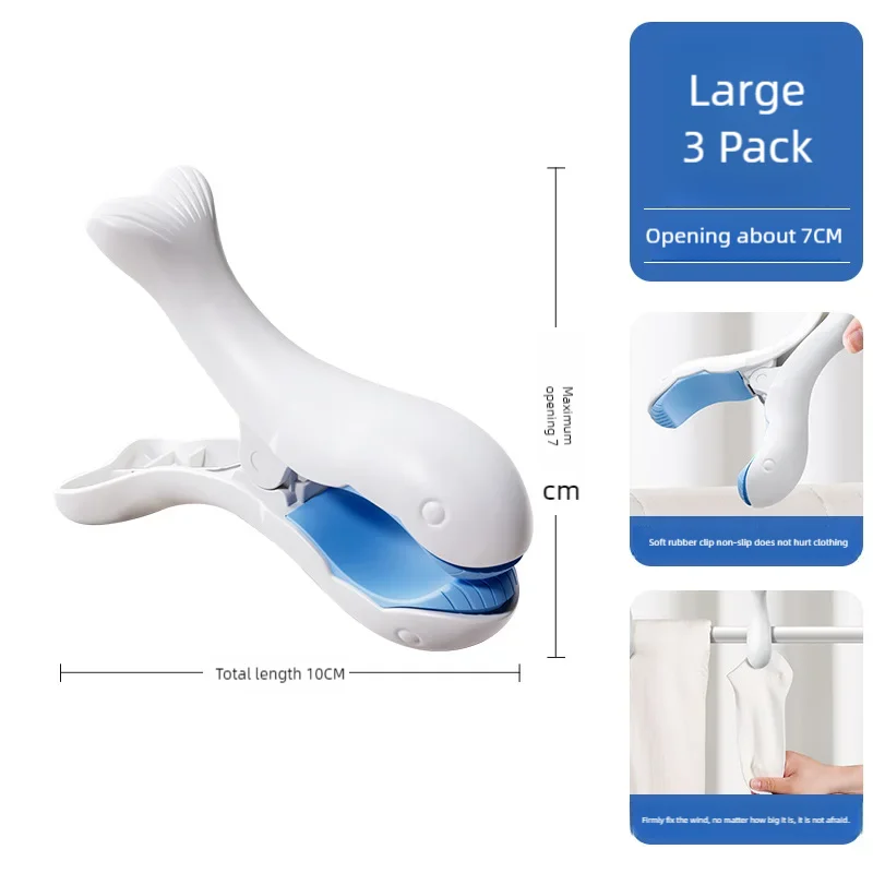 LuckeLadybug LLC Large Whale Diaper Clip Art in White and Blue, designed for effortless attachment