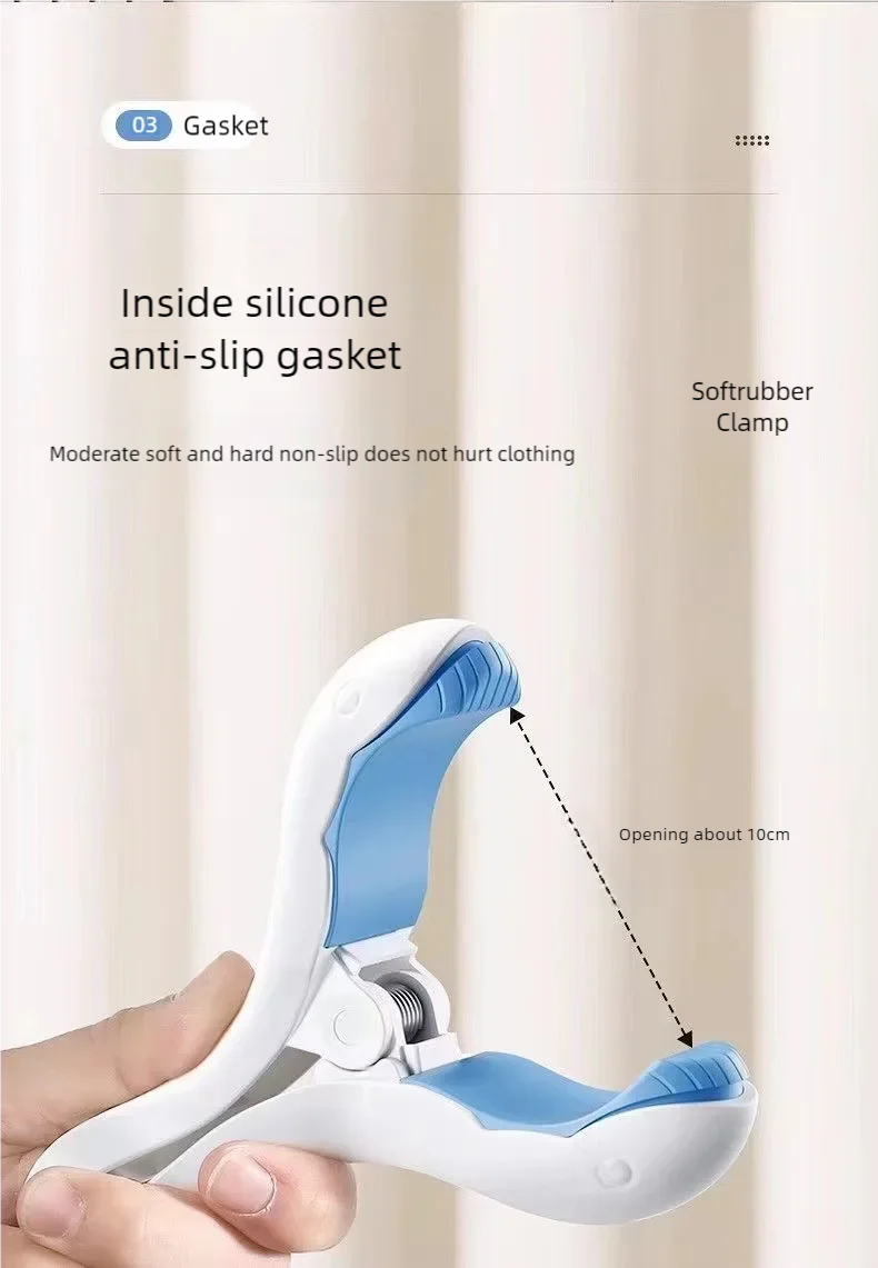LuckeLadybug LLC diaper clip art featuring a soft rubber anti-slip gasket design for secure holding