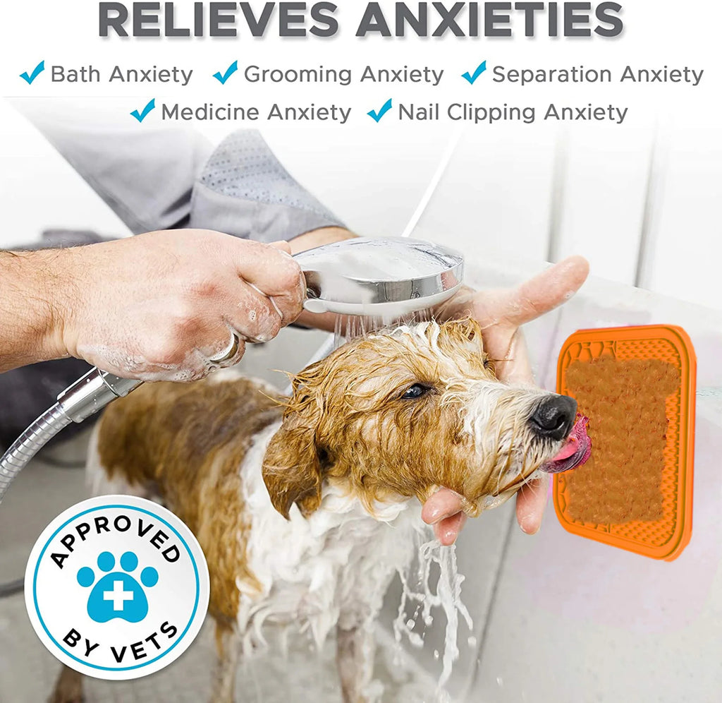 LuckeLadybug dog enrichment toy for relieving anxieties like grooming and nail clipping
