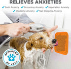 LuckeLadybug dog enrichment toy for relieving anxieties like grooming and nail clipping