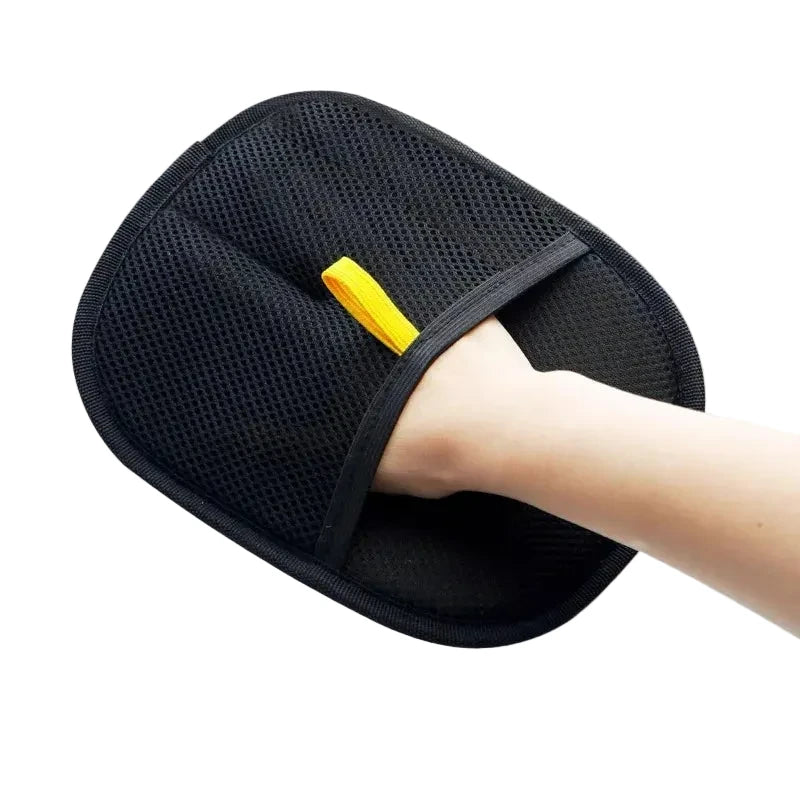 LuckeLadybug LLC Dog Grooming Glove for Easy Fur Removal and Pet Care; ideal for finding dog pet grooming near me