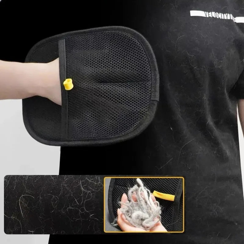 LuckeLadybug LLC grooming gloves for dogs with hair removal feature for dog pet grooming near me