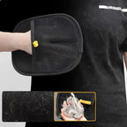 LuckeLadybug LLC grooming gloves for dogs with hair removal feature for dog pet grooming near me
