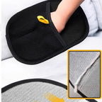 LuckeLadybug LLC pet grooming gloves designed for easy dog grooming near me using soft materials