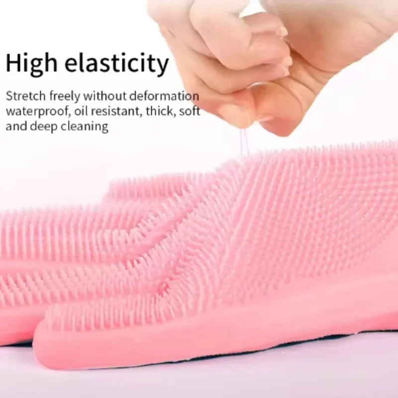 LuckeLadybug LLC Pink Dog Grooming Gloves with High Elasticity for Bathing and De-shedding near me