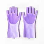 LuckeLadybug LLC Purple Pet Grooming Gloves for effective dog pet grooming near me