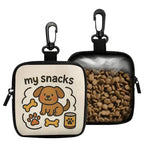 LuckeLadybug LLC dog treat pouch with playful dog design and zippered compartment for snacks