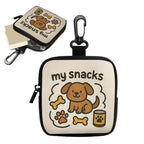 LuckeLadybug dog treat pouch featuring cute dog design and clip for easy access during walks
