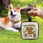 LuckeLadybug LLC dog treat pouch with cute dog design for easy snacks on the go