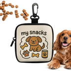 LuckeLadybug dog treat pouch with cute dog design, ideal for storing pet snacks on walks