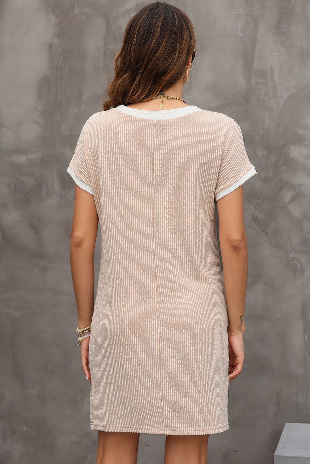 LuckeLadybug LLC striped dress from t-shirt in soft fabric, ideal for casual summer wear