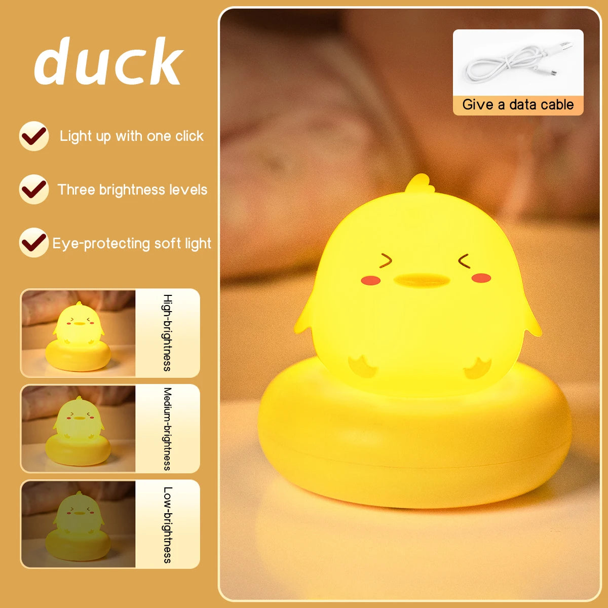 LED Light Night Light - Cute Pet Sleep Companion
