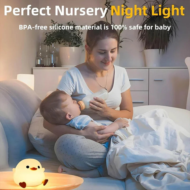 Cute Duck Night Light for Kids' Rooms