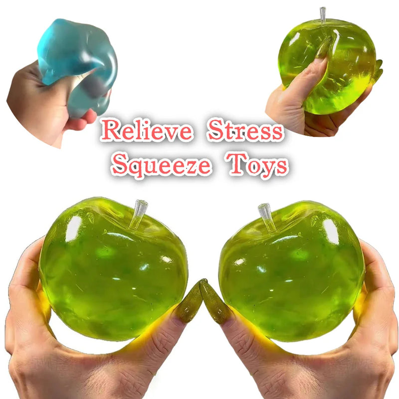 LuckeLadybug LLC Dumplings squishy toy in green, perfect for relieving stress and squeezing for fun