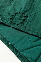Embroidered Eyelet Mini Dress, Puff Sleeve